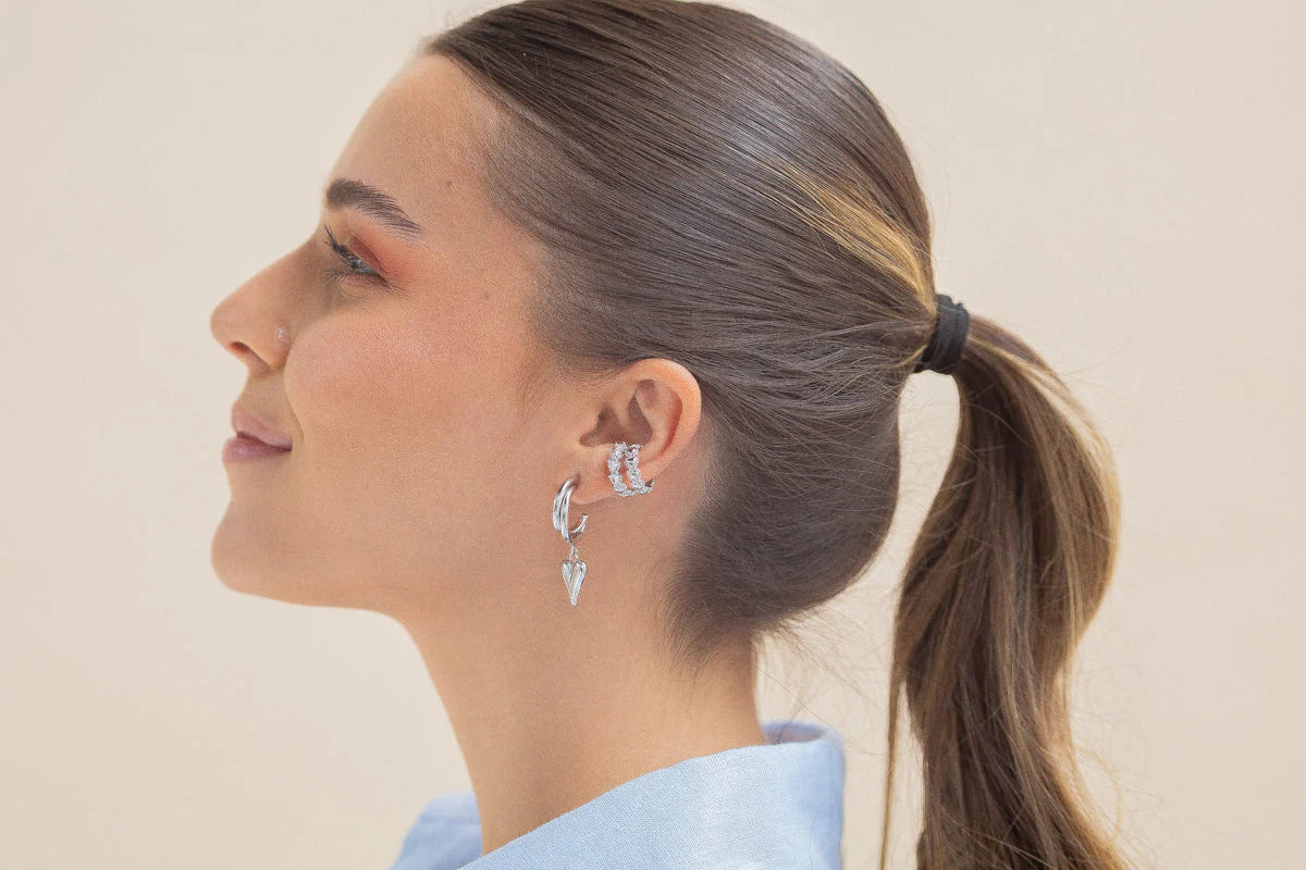 OCEAN SILVER EARCUFF