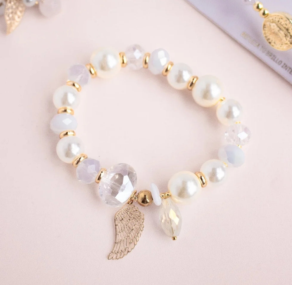 NATURAL ANGEL WING BRACELET